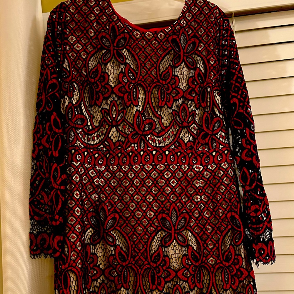 Boohoo crochet dress